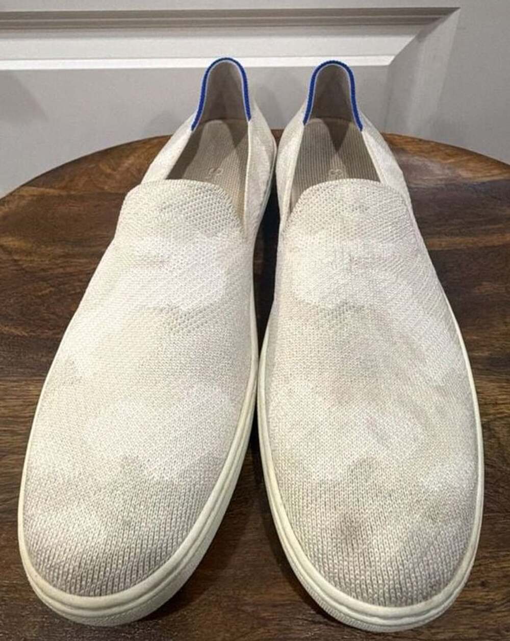 Rothy's The Slip On Sneaker Size 8.5 Off White Camo Knit